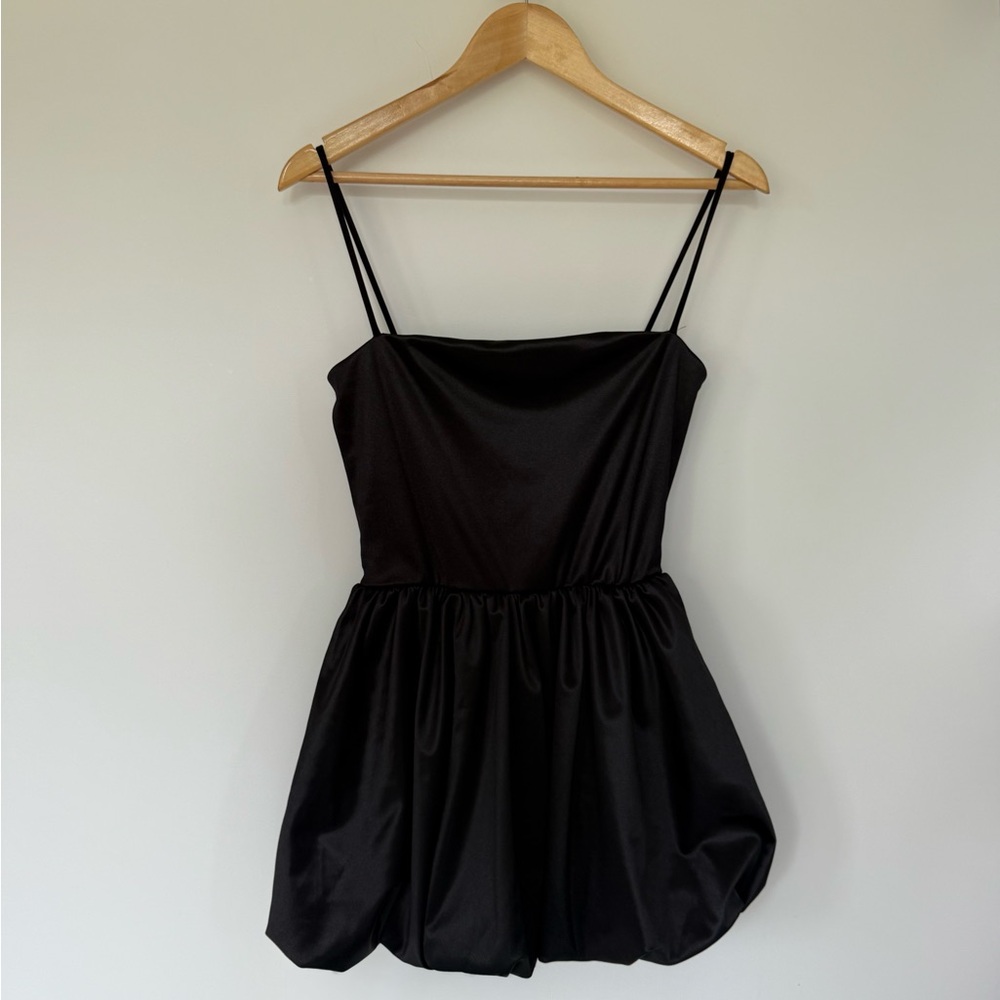 Y2K / Vintage Charlotte Russe Black Bubble Hem Mini Dress